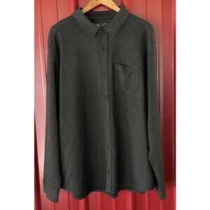 VRST Shirt Soft Stretch Plaid Long Sleeve Wicking Anti Odor Button Up XXL New‎